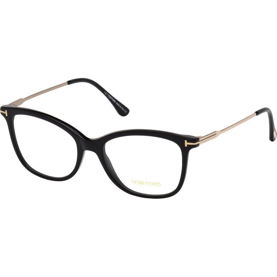 Rame ochelari de vedere dama Tom Ford FT5510 001 Cat-eye Negre originale din Plastic cu comanda online