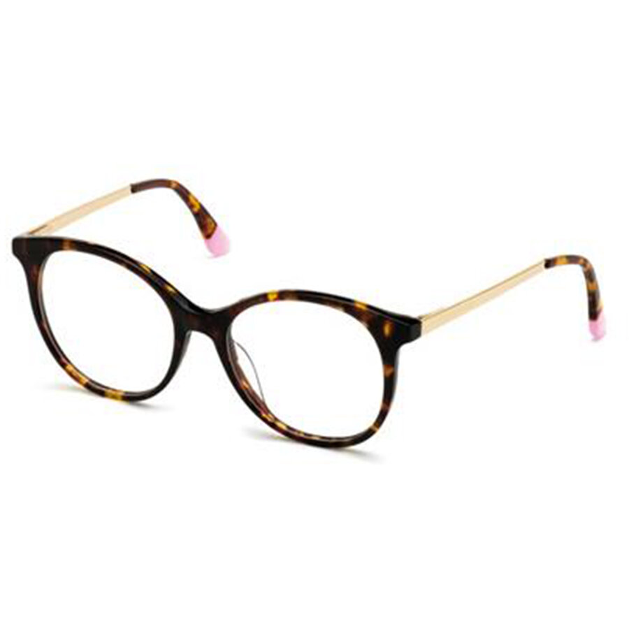 Rame ochelari de vedere dama Victoria’s Secret VS5004 052 Havana Rotunde originale din Plastic cu comanda online
