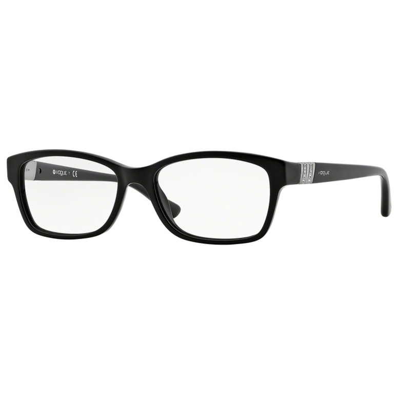 Rame ochelari de vedere dama Vogue VO2765B W44 Rectangulare Negre originale din Plastic cu comanda online