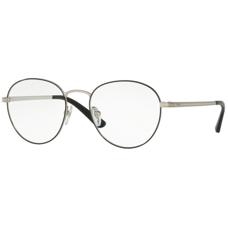 Rame ochelari de vedere dama Vogue VO4024 352 Negre-Argintii Rotunde originale din Metal cu comanda online