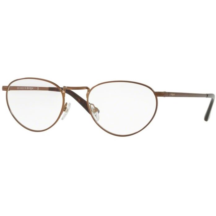 Rame ochelari de vedere dama Vogue VO4084 5074 Ovale Maro originale din Metal cu comanda online