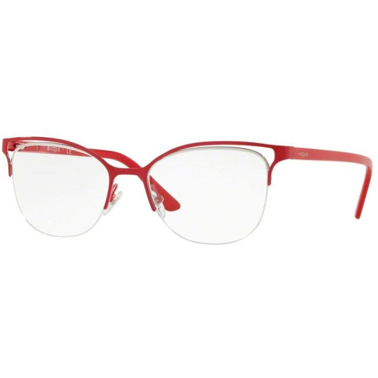 Rame ochelari de vedere dama Vogue VO4087 5084 Cat-eye Rosii originale din Metal cu comanda online
