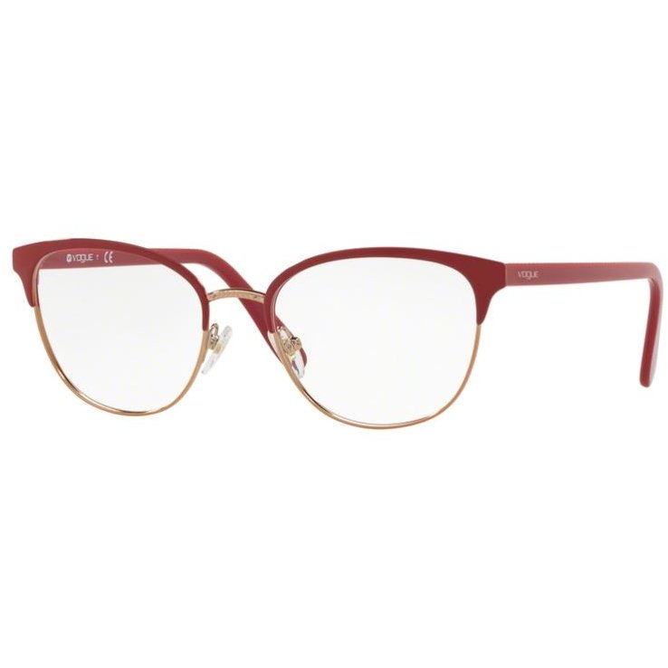 Rame ochelari de vedere dama Vogue VO4088 5081 Rosii Ovale originale din Metal cu comanda online