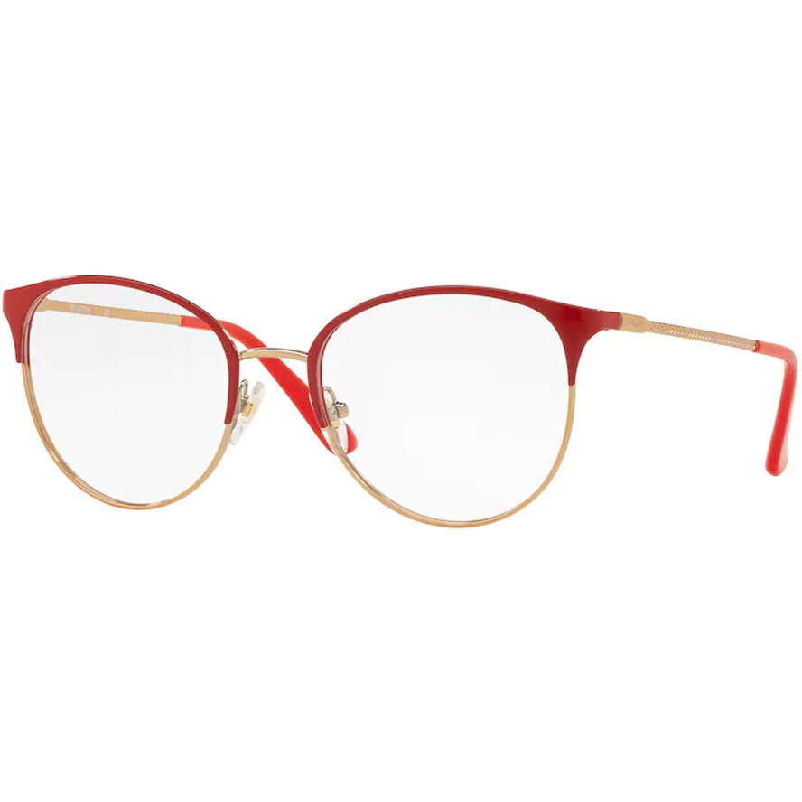 Rame ochelari de vedere dama Vogue VO4108 5100 Rotunde Rosii originale din Metal cu comanda online