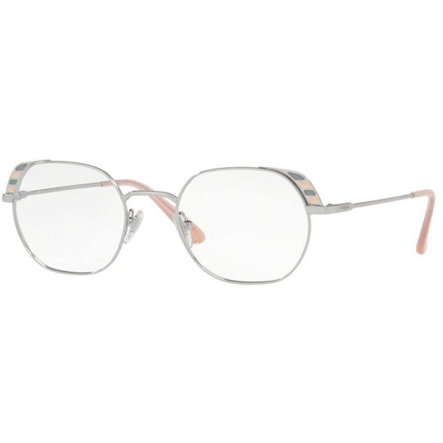 Rame ochelari de vedere dama Vogue VO4131 323 Argintii Rotunde originale din Metal cu comanda online