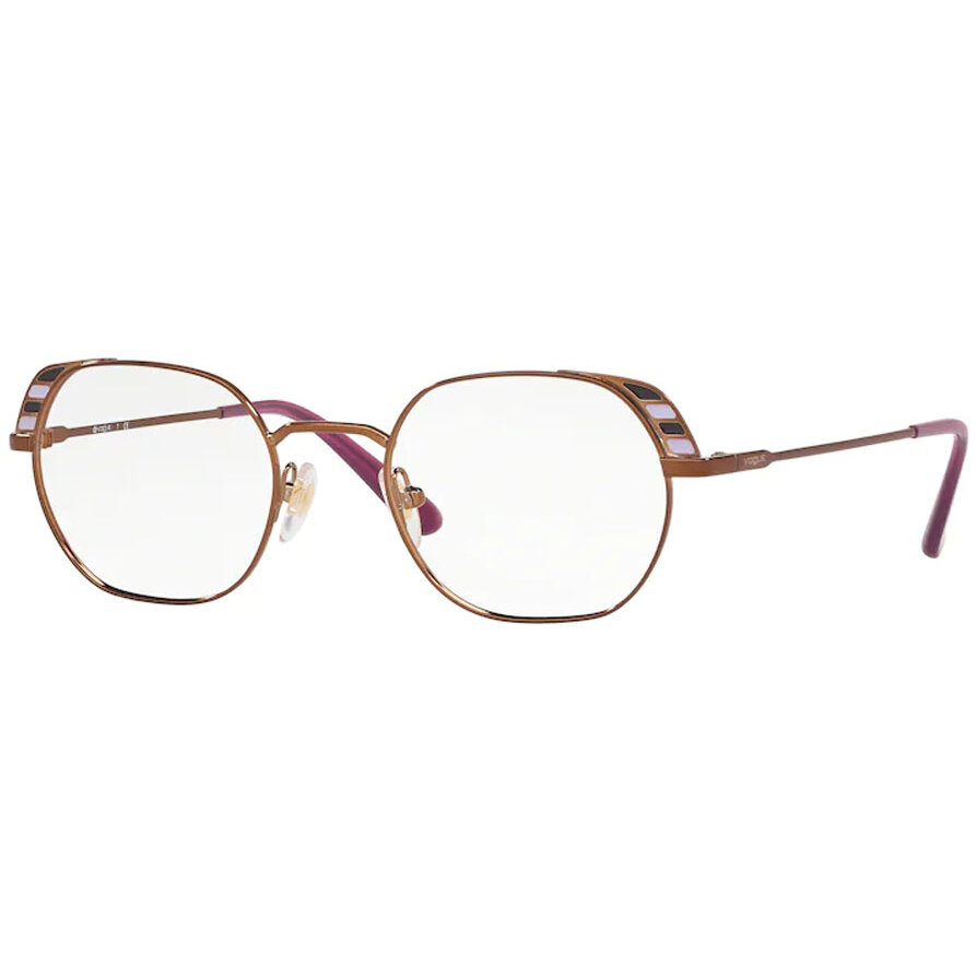 Rame ochelari de vedere dama Vogue VO4131 5074 Ovale Maro originale din Metal cu comanda online