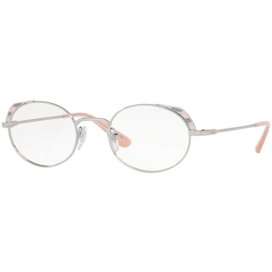 Rame ochelari de vedere dama Vogue VO4132 323 Argintii Ovale originale din Metal cu comanda online