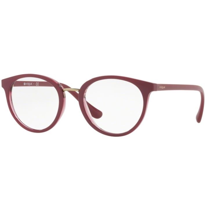 Rame ochelari de vedere dama Vogue VO5167 2555 Rosii Ovale originale din Plastic cu comanda online