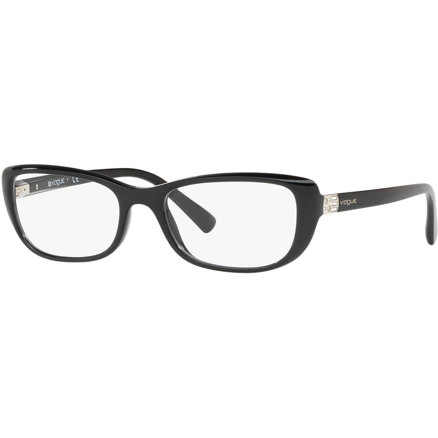 Rame ochelari de vedere dama Vogue VO5191B W44 Rectangulare Negre originale din Plastic cu comanda online