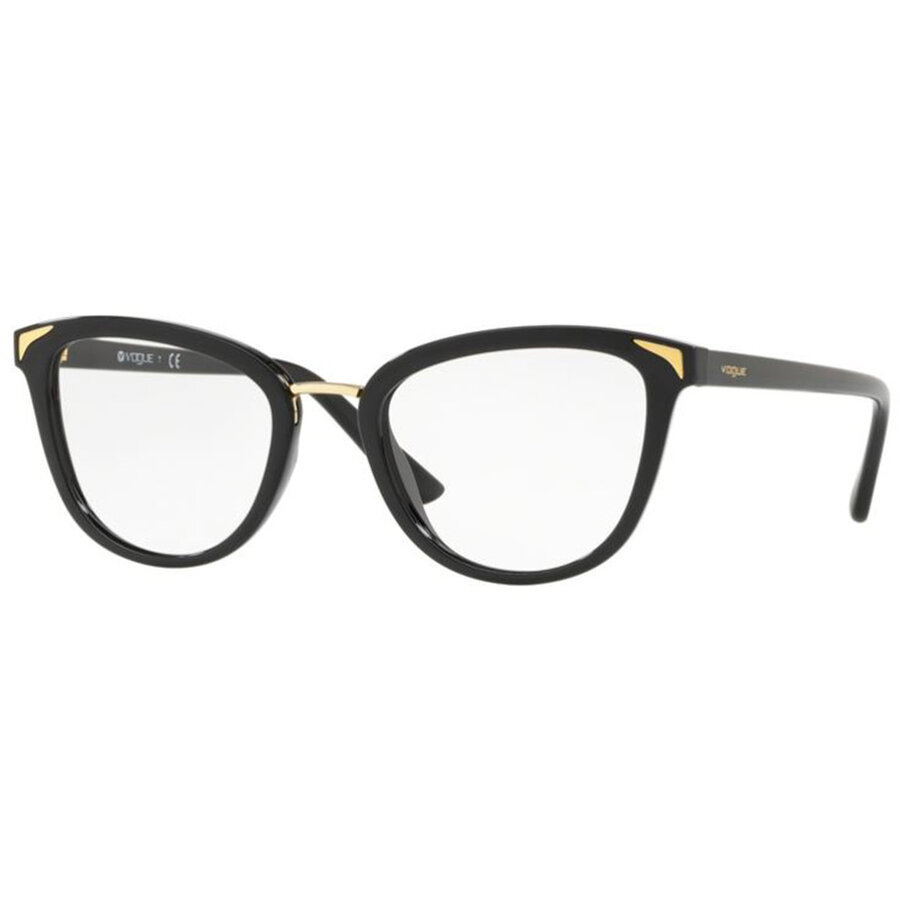 Rame ochelari de vedere dama Vogue VO5231 W44 Cat-eye Negre originale din Plastic cu comanda online