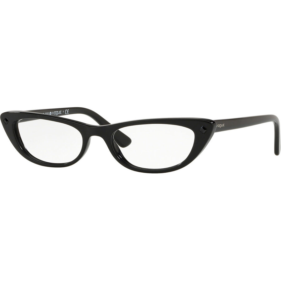Rame ochelari de vedere dama Vogue VO5236B W44 Cat-eye Negre originale din Acetat cu comanda online