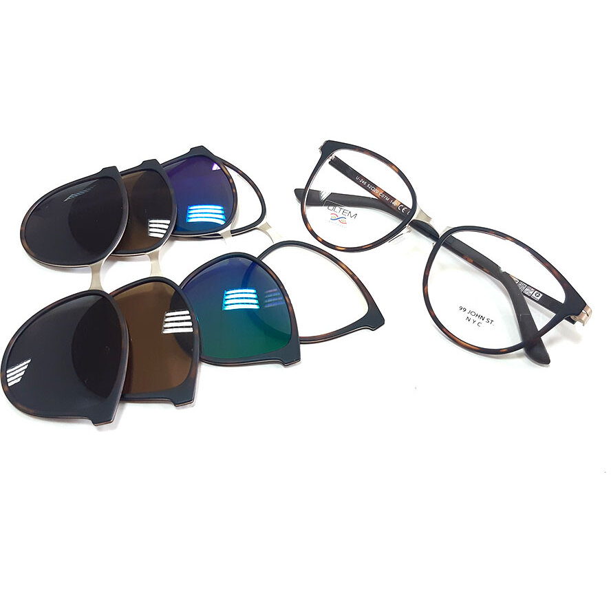 Rame ochelari de vedere dama clip-on THEMA U 246 C07M Cat-eye Negre originale din Plastic cu comanda online