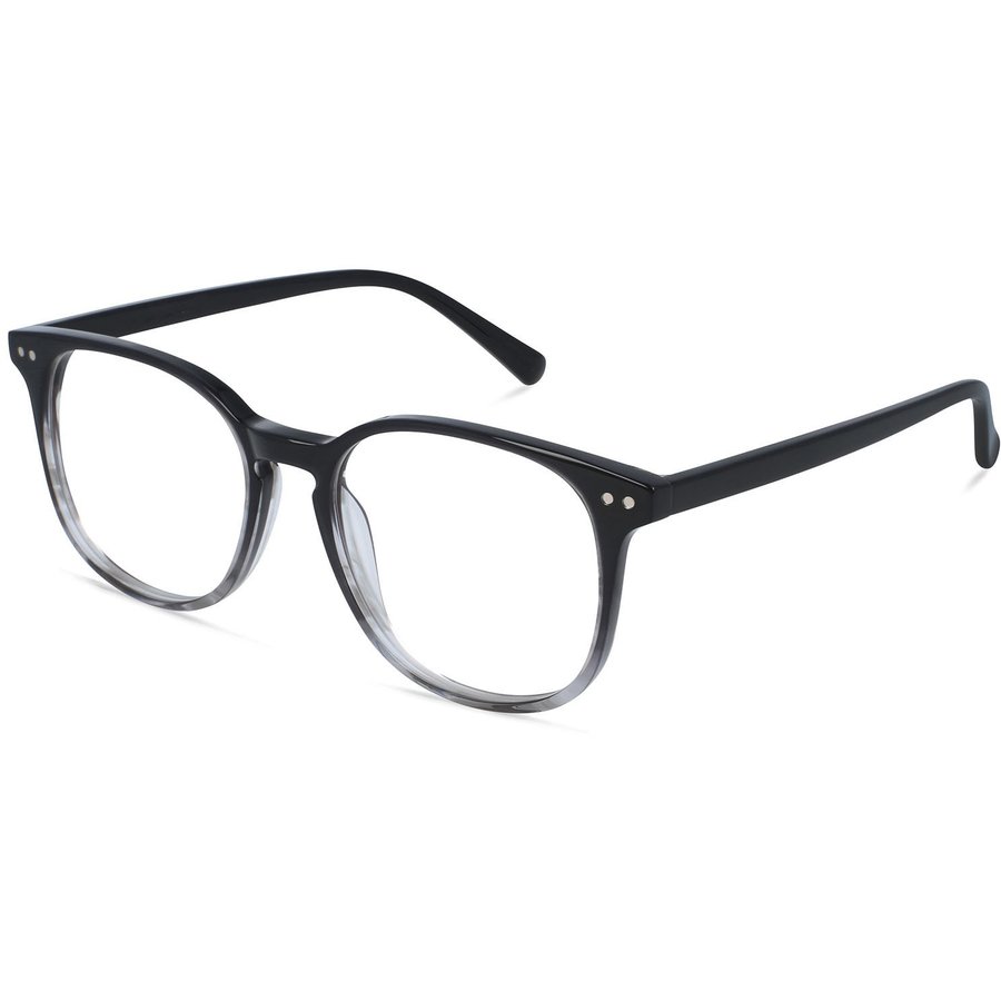 Rame ochelari de vedere unisex Battatura Alessandro B226 Patrate Negre originale din Acetat cu comanda online