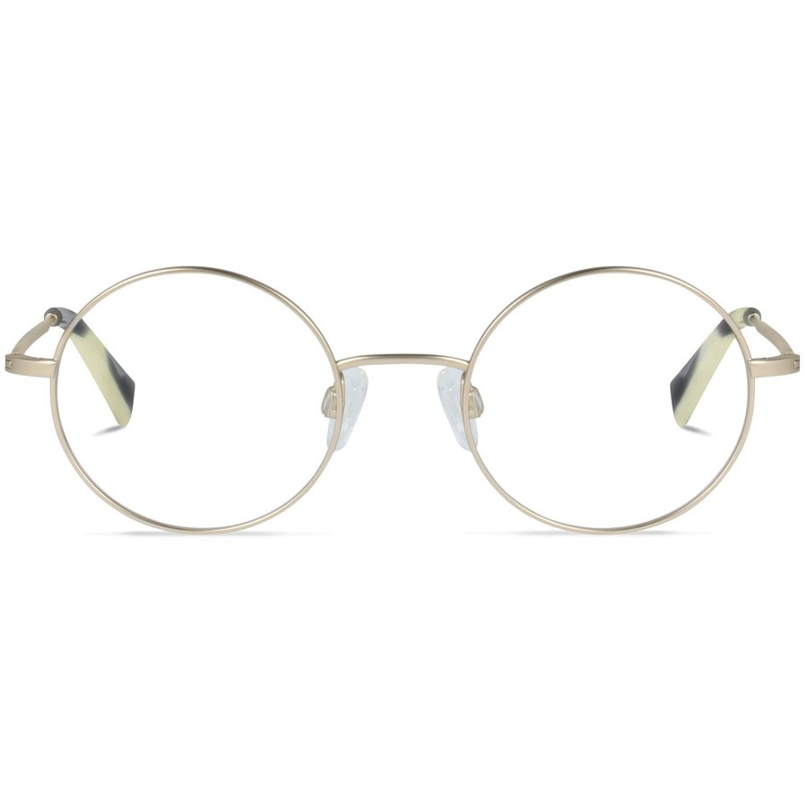 Rame ochelari de vedere unisex Battatura Alistair BTT16 Rotunde Aurii originale din Acetat cu comanda online