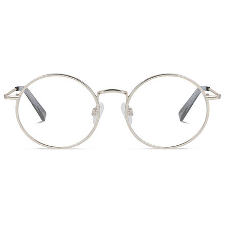 Rame ochelari de vedere unisex Battatura Camelot BTT13 Rotunde Argintii originale din Titan cu comanda online