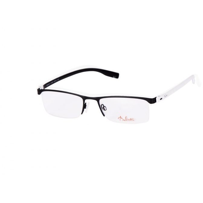 Rame ochelari de vedere unisex Belutti BDM0121 C2 Rectangulare Negre originale din Otel cu comanda online