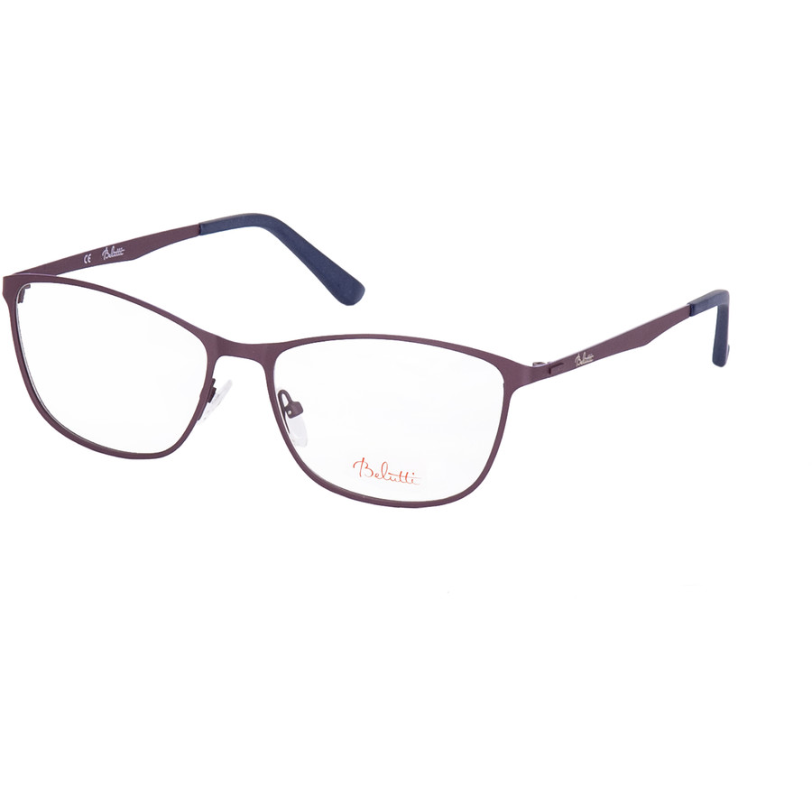 Rame ochelari de vedere unisex Belutti BHM015 C3 Rectangulare Mov originale din Metal cu comanda online