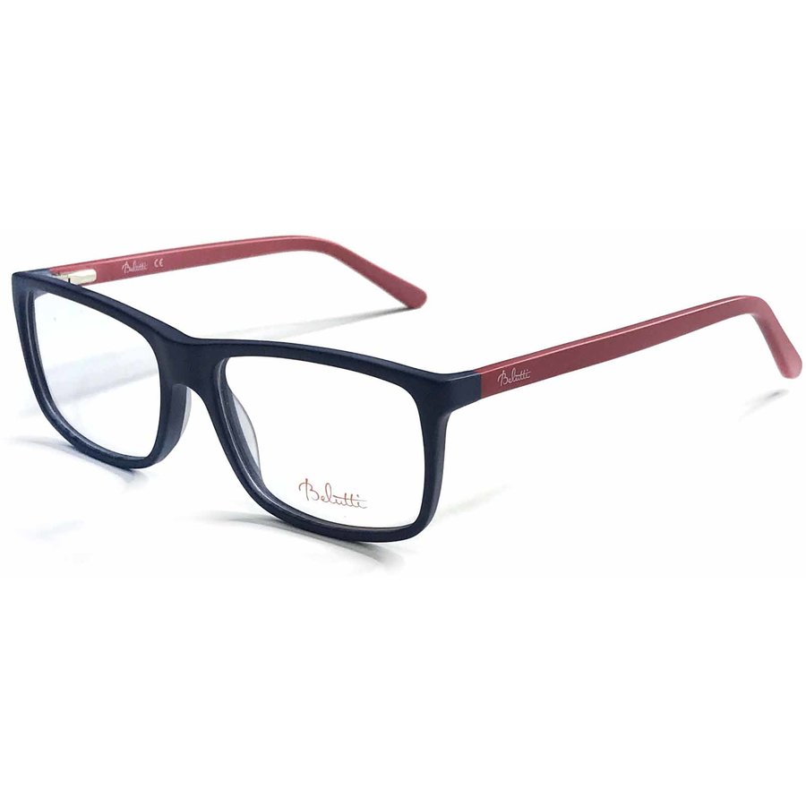 Rame ochelari de vedere unisex Belutti BLP0060 C3 Rectangulare Albastre-Rosii originale din Plastic cu comanda online