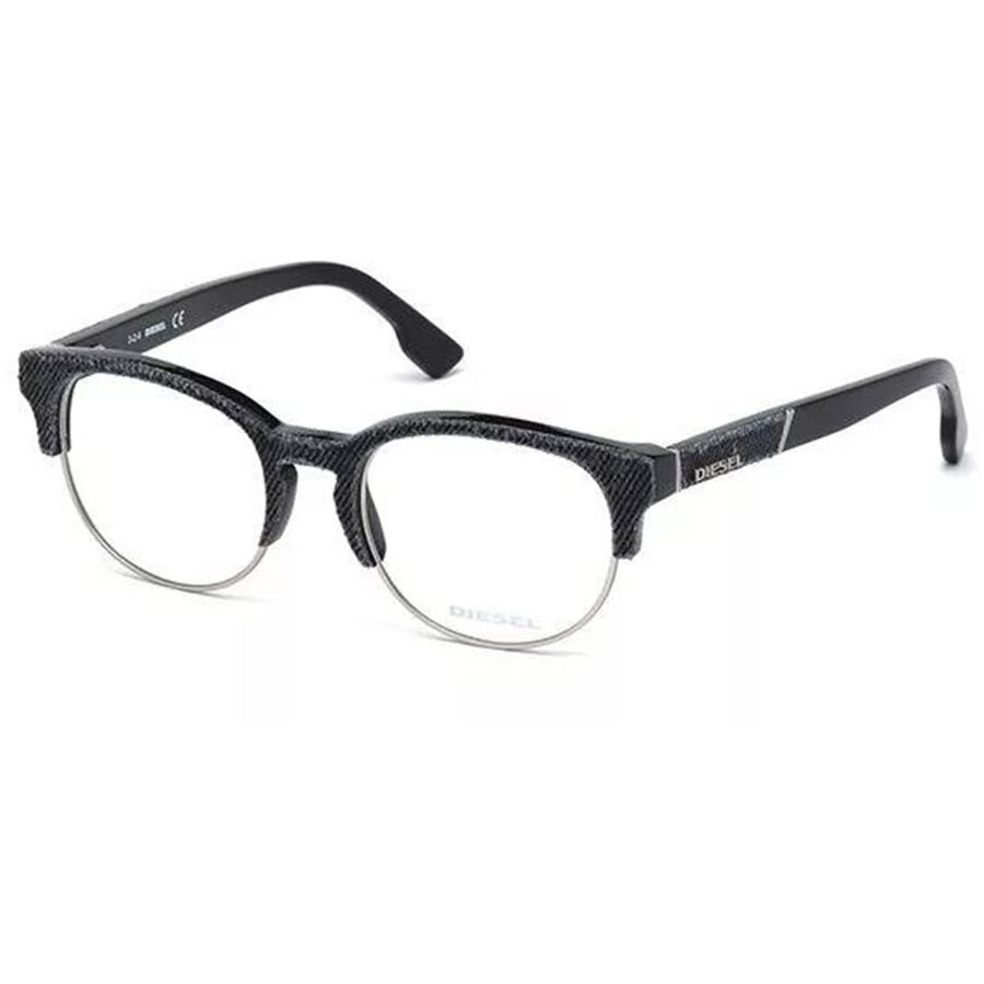 Rame ochelari de vedere unisex DIESEL DL5138 005 Browline Negre originale din Plastic cu comanda online