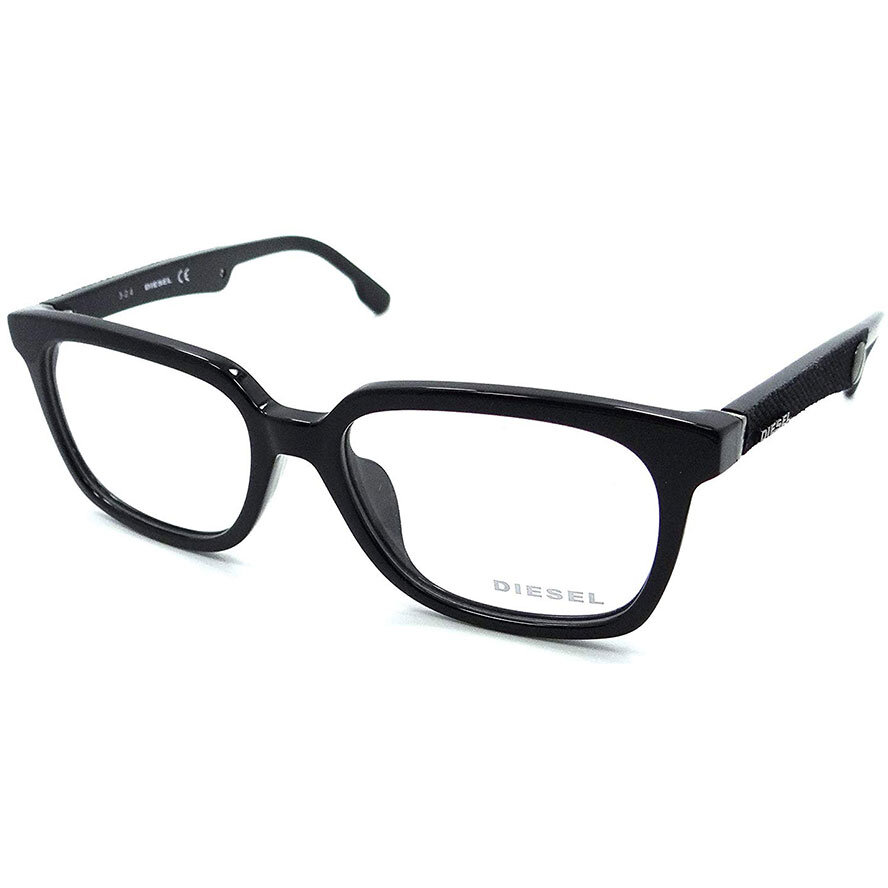 Rame ochelari de vedere unisex DIESEL DL5143-D 001 Rectangulare Negre originale din Plastic cu comanda online