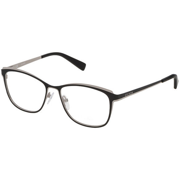 Rame ochelari de vedere unisex Escada VES916 0Q46 Rectangulare Negre originale din Metal cu comanda online