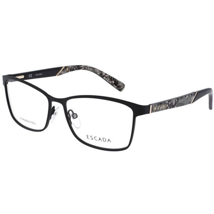 Rame ochelari de vedere unisex Escada VES922 0531 Rectangulare Negre originale din Plastic cu comanda online