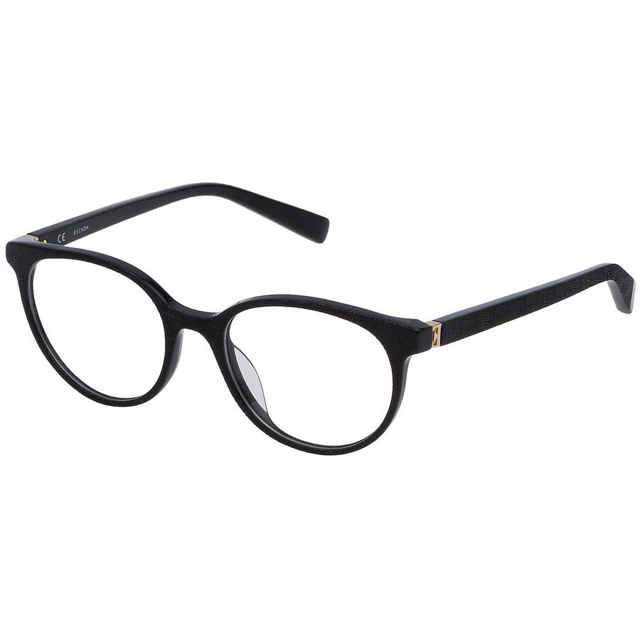 Rame ochelari de vedere unisex Escada VESA03 0700 Rotunde Negre originale din Plastic cu comanda online