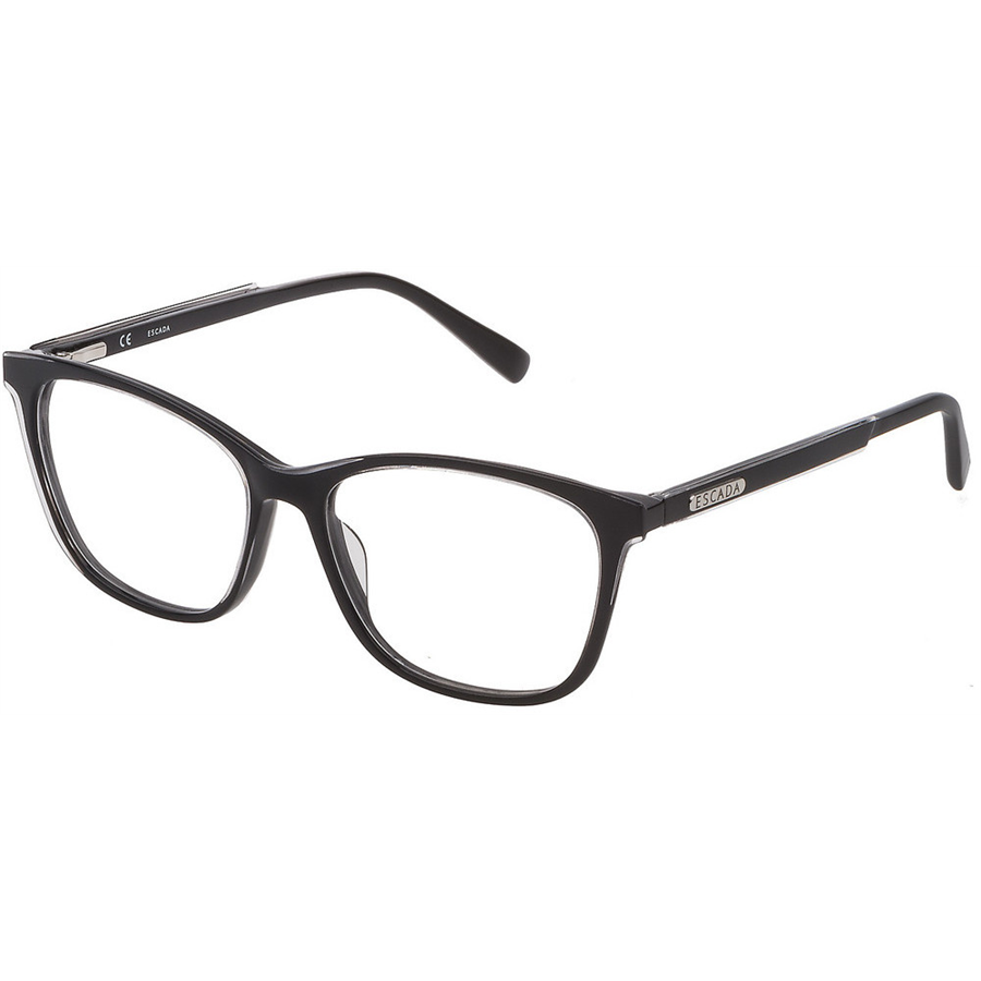 Rame ochelari de vedere unisex Escada VESA96 0Z32 Rectangulare Negre originale din Plastic cu comanda online