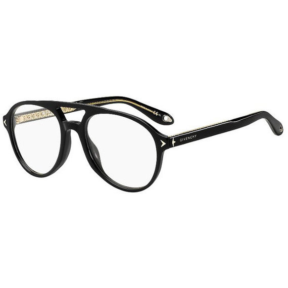 Rame ochelari de vedere unisex Givenchy GV 0066 807 Pilot Negre originale din Plastic cu comanda online