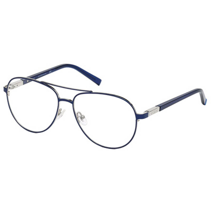 Rame ochelari de vedere unisex Guess GU3029 092 Pilot Albastre originale din Metal cu comanda online