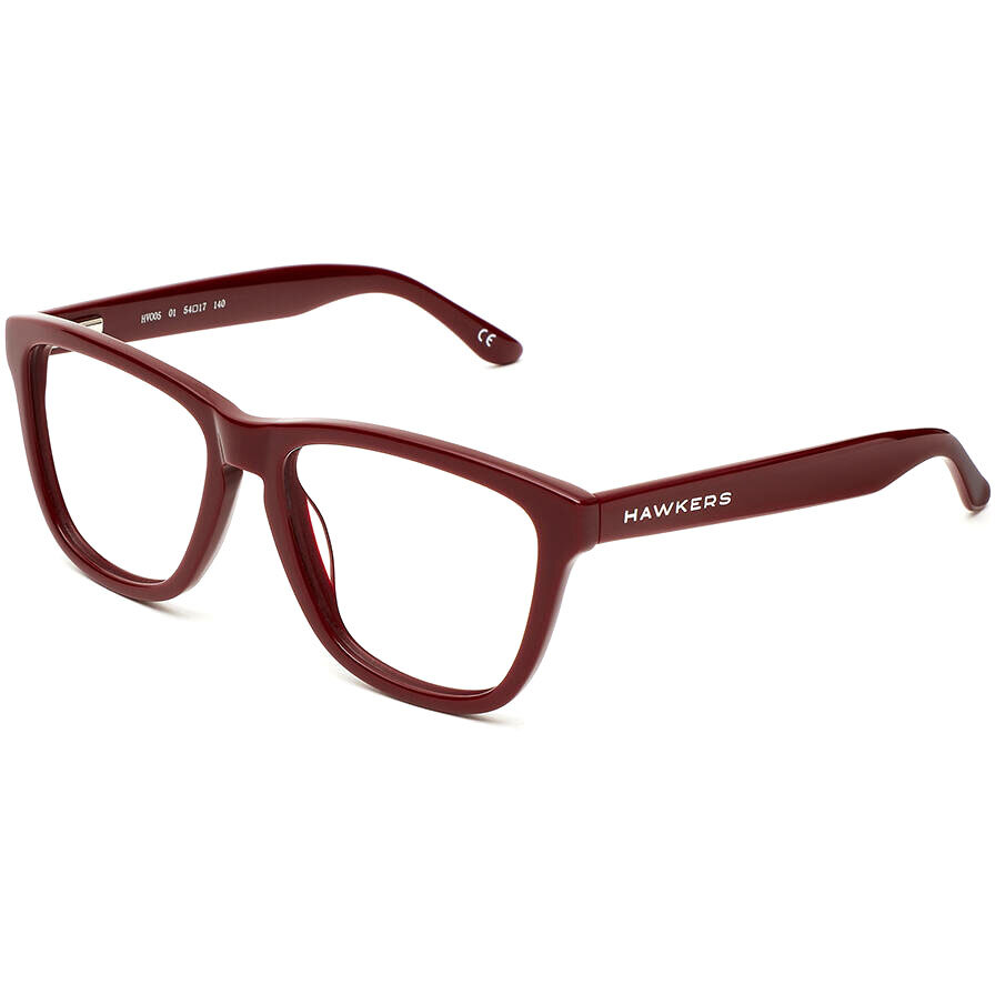 Rame ochelari de vedere unisex Hawkers HV005 Rectangulare Rosii originale din Acetat cu comanda online