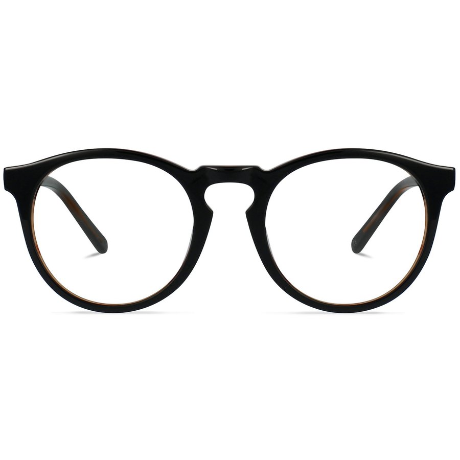 Rame ochelari de vedere unisex Jack Francis Barnett FR122 Rotunde Negre-Maro originale din Acetat cu comanda online