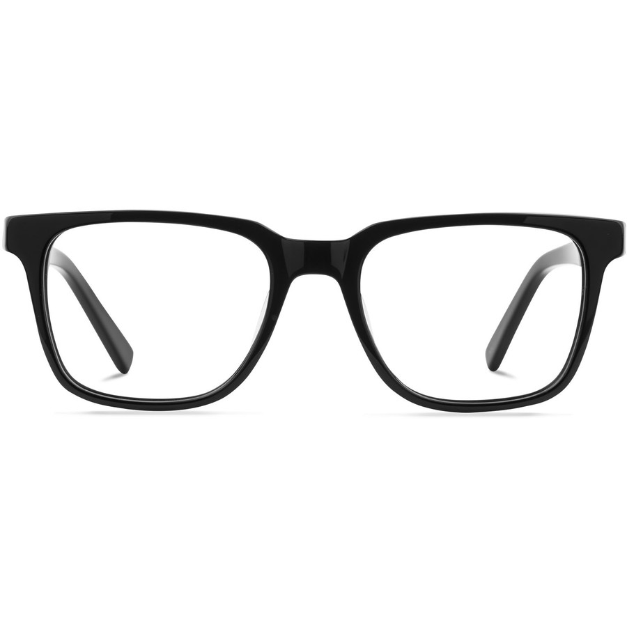Rame ochelari de vedere unisex Jack Francis Connor FR35 Rectangulare Negre originale din Acetat cu comanda online
