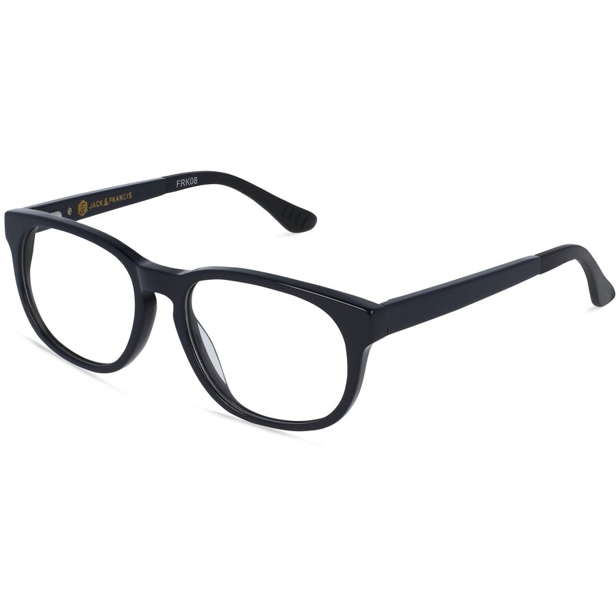 Rame ochelari de vedere unisex Jack Francis TAHOE FRK08 Rotunde Negre originale din Plastic cu comanda online