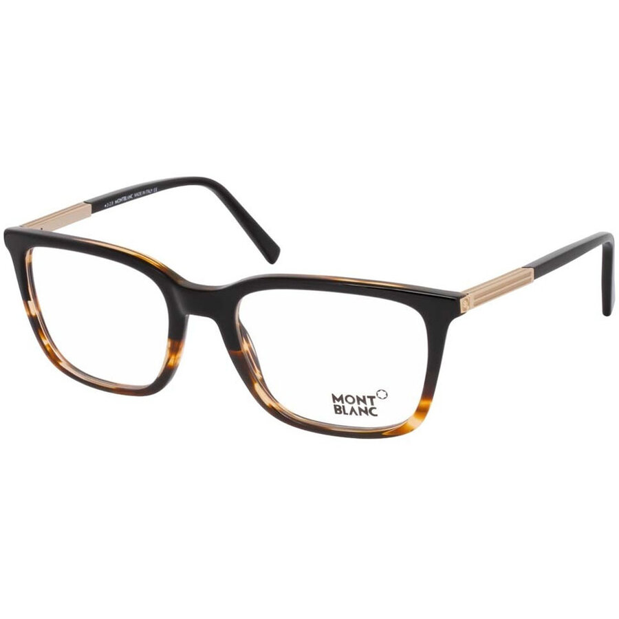 Rame ochelari de vedere unisex Montblanc MB0544 005 Patrate Havana originale din Plastic cu comanda online