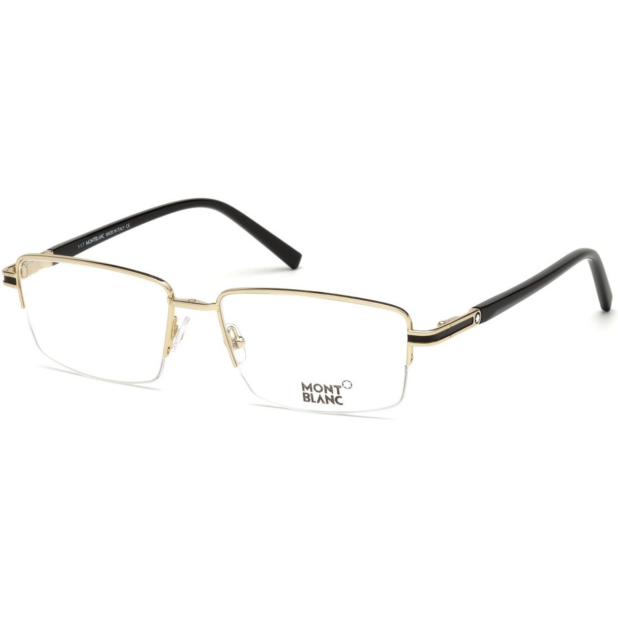 Rame ochelari de vedere unisex Montblanc MB0708 32 Rectangulare Aurii originale din Metal cu comanda online