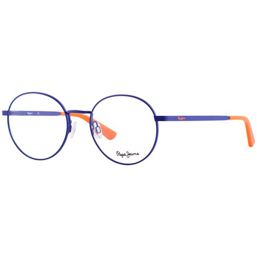 Rame ochelari de vedere unisex PEPE JEANS DEAN 1250 C3 Rotunde Albastre originale din Metal cu comanda online