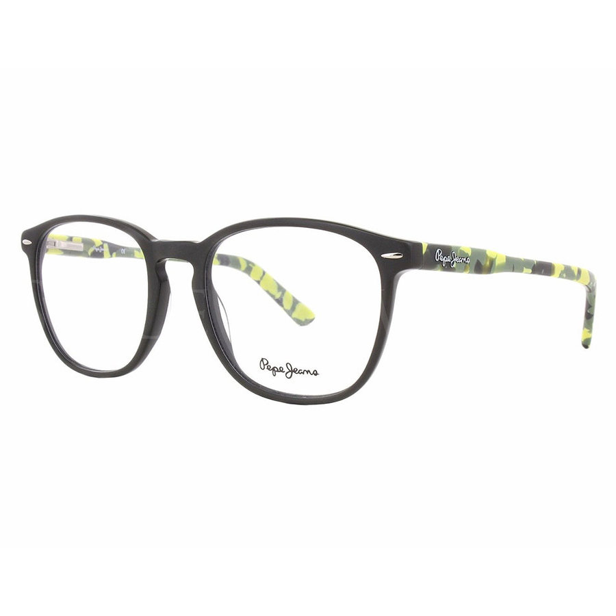 Rame ochelari de vedere unisex PEPE JEANS OTIS 3259 C4 Rotunde Negre/Verzi originale din Plastic cu comanda online