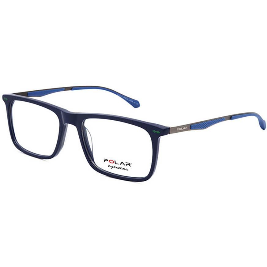 Rame ochelari de vedere unisex Polar 1804 col. 20 Rectangulare Albastre originale din Plastic cu comanda online