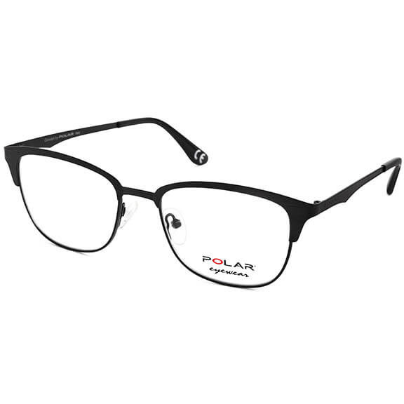 Rame ochelari de vedere unisex Polar 833 | 76 Rectangulare Negre originale din Metal cu comanda online