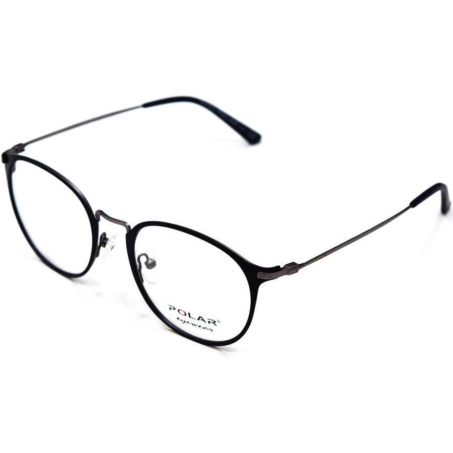 Rame ochelari de vedere unisex Polar 850 48 K85048 Rotunde Negre originale din Otel cu comanda online
