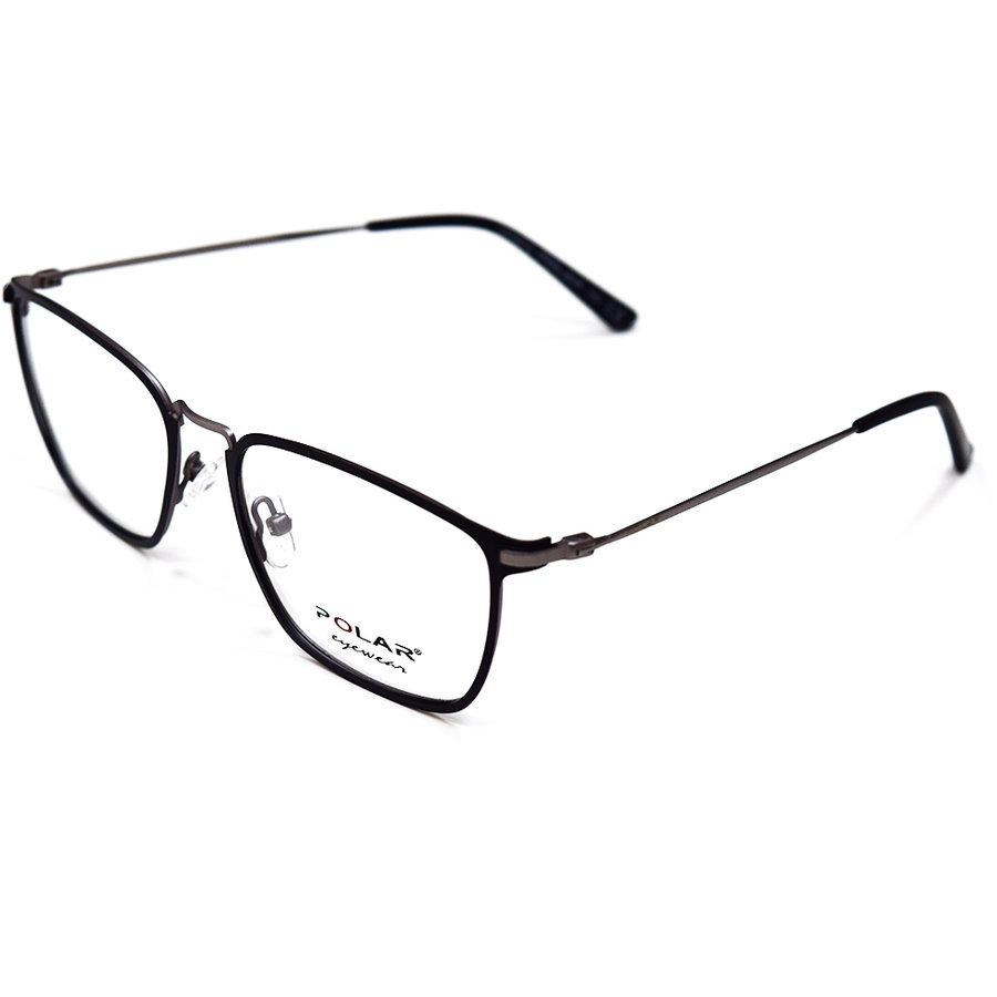 Rame ochelari de vedere unisex Polar 851 48 K85102 Rectangulare Negre originale din Otel cu comanda online