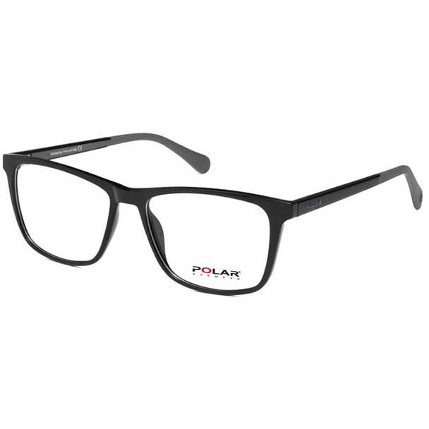 Rame ochelari de vedere unisex Polar 937 | 77 Rectangulare Negre originale din Plastic cu comanda online