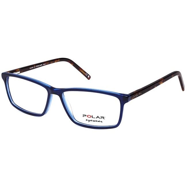 Rame ochelari de vedere unisex Polar 942 | 20 Rectangulare Albastre-Havana originale din Acetat cu comanda online