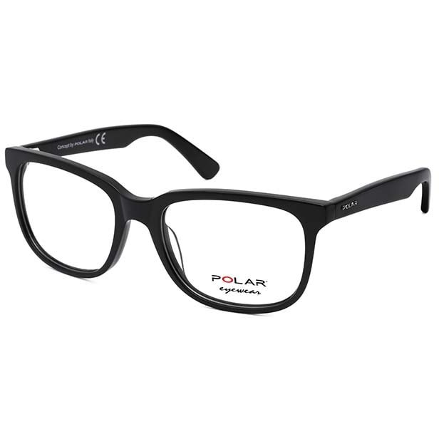 Rame ochelari de vedere unisex Polar 945 | 77 Patrate Negre originale din Acetat cu comanda online