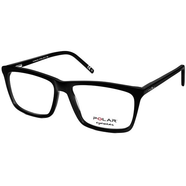 Rame ochelari de vedere unisex Polar 948 | 76 Rectangulare Negre originale din Acetat cu comanda online
