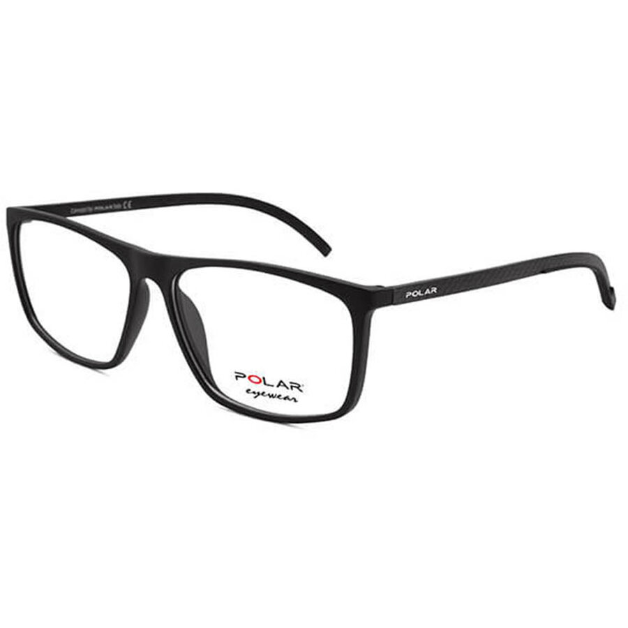 Rame ochelari de vedere unisex Polar 985 | 76 Rectangulare Negre originale din Plastic cu comanda online