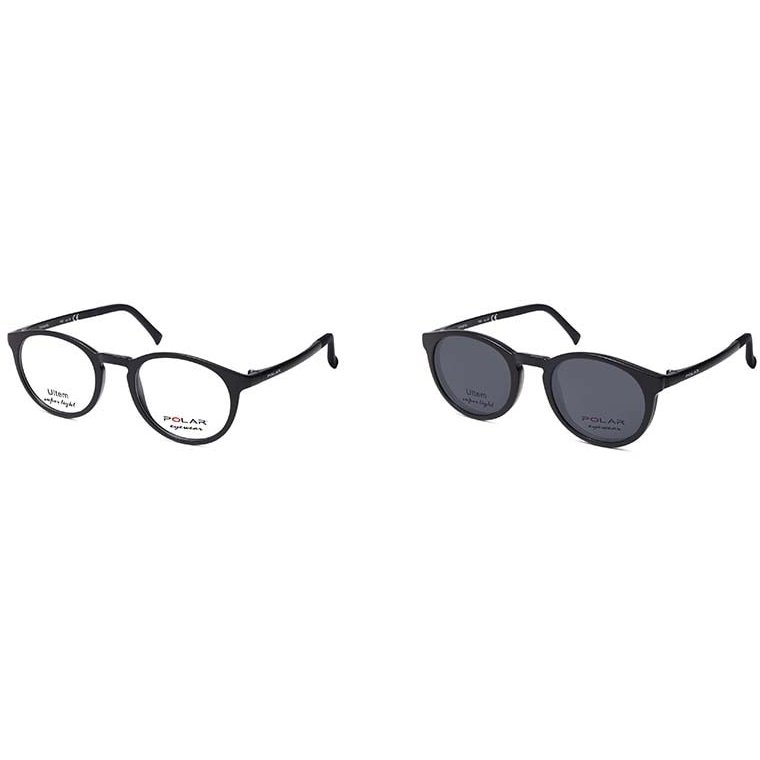 Rame ochelari de vedere unisex Polar CLIP-ON 406 | 77 Clip-on Negre originale din Ultem cu comanda online