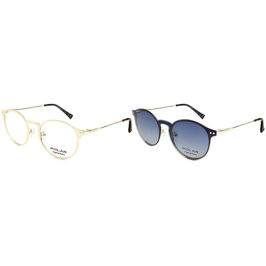 Rame ochelari de vedere unisex Polar CLIP-ON 416 | 02 Clip-on Aurii originale din Otel cu comanda online