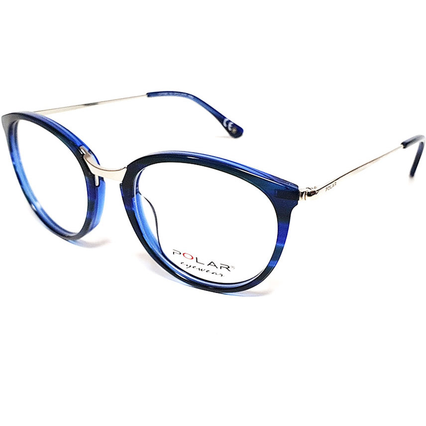 Rame ochelari de vedere unisex Polar MERVYN 20 Rotunde Albastre originale din Acetat cu comanda online